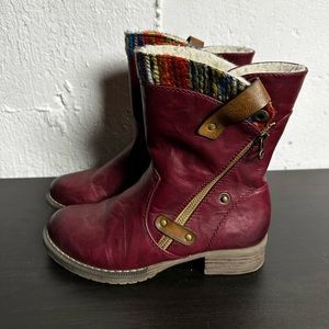 Rieker Leather Tall boot size 36